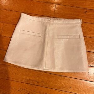 Courreges Cream micro Mini Skirt size 34